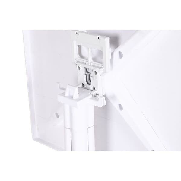 Middagsbord Home ESPRIT Hvit Metall polypropylen 70 x 70 x 75 cm