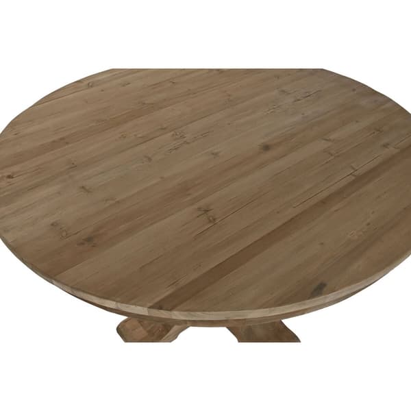 Middagsbord Home ESPRIT Resikulert Tre Grantre 140 x 140 x 76 cm