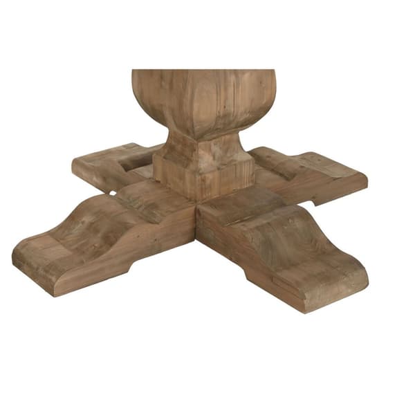 Middagsbord Home ESPRIT Resikulert Tre Grantre 140 x 140 x 76 cm