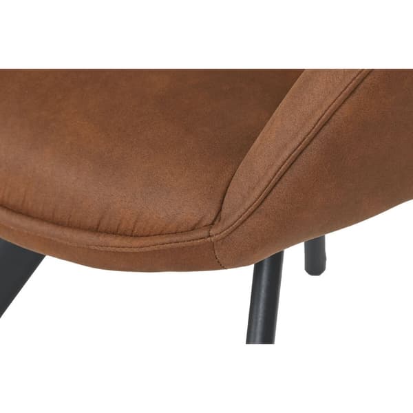 Ruokatuoli Home ESPRIT Musta Kameli Metalli Mikrokuitu 64 x 67 x 85 cm 67 x 64 x 83 cm