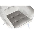 Pikkukuva 4 / 8: Nojatuoli Home ESPRIT Harmaa Kerma Kullattu Hopeinen Polyesteri Metalli 74 x 74 x 90 cm 74 x 67 x 90 cm