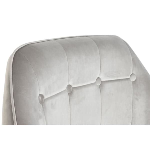 Nojatuoli Home ESPRIT Harmaa Kerma Kullattu Hopeinen Polyesteri Metalli 74 x 74 x 90 cm 74 x 67 x 90 cm