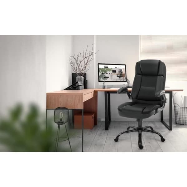 Kontorsstol - MARK ADLER - BOSS 5.1 - Ergonomisk - Justerbara armstöd - Svart konstläder