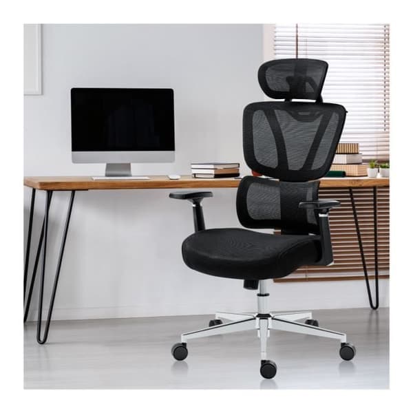Kontorsstol - MARK ADLER - Expert 4.6 - Ergonomisk - HD Mesh Tyg - Svart
