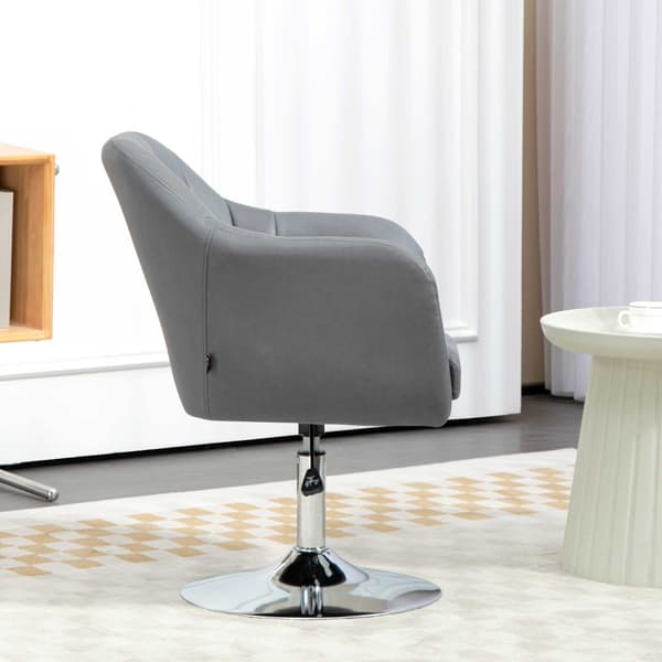 Lounge-tuoli, 60x60x79-91 cm, tummanharmaa