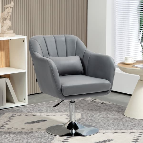 Lounge-tuoli, 60x60x79-91 cm, tummanharmaa