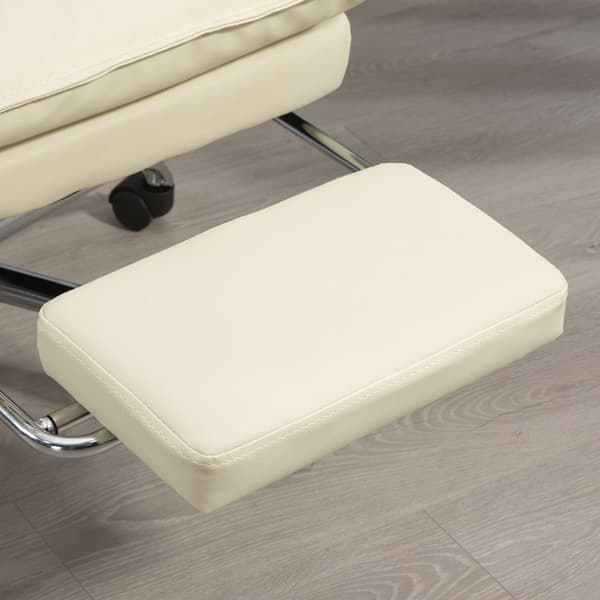 Kontorsstol, 66x72x122-130 cm (upprätt), 66x120x98 cm (helt liggande), Beige