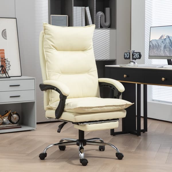 Kontorsstol, 66x72x122-130 cm (upprätt), 66x120x98 cm (helt liggande), Beige