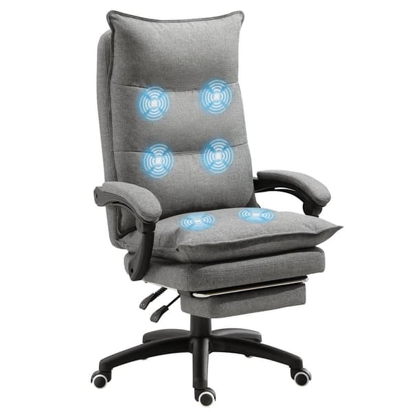 Massagekontorsstol, 70x62x120-130 cm, Svart