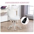 Miniatyrbild 7 av 9: Kontorsstol, 45x52x82-90 cm, Vit
