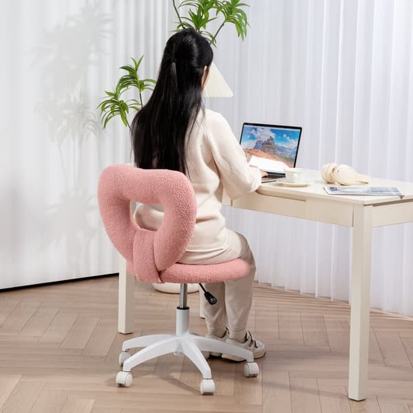 Kontorstol, 45x56x78-88 cm, Pink