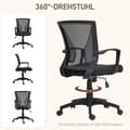 Miniatyrbillede 6 af 9: Kontorstol, 62x60x92-102 cm, Sort