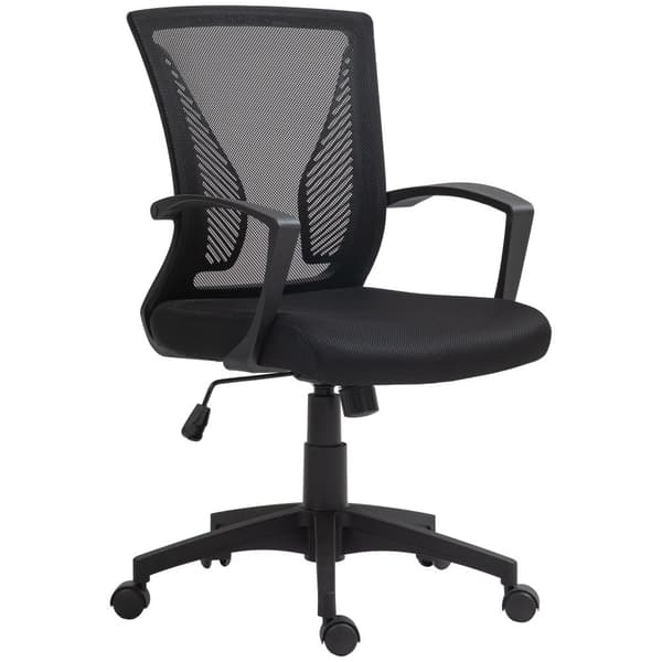 Kontorstol, 62x60x92-102 cm, Sort