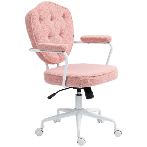 Kontorsstol, 63x61.5x93-101 cm, Rosa