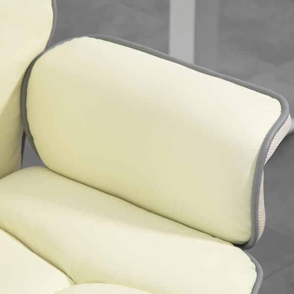 Ergonominen toimistotuoli, 76x80x118-124 cm, Kermaväri