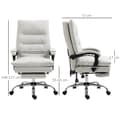 Miniatyrbillede 3 af 9: Kontorstol, 65x72x109-117 cm, Creme Hvid