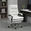 Miniatyrbillede 2 af 9: Kontorstol, 65x72x109-117 cm, Creme Hvid