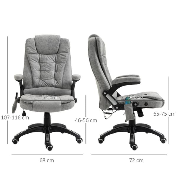Toimistotuoli, 68x72x110-120 cm, Harmaa