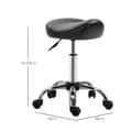 Miniatyrbillede 3 af 9: Drejestol, 48x48x54-69 cm, Sort