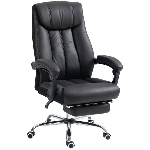 Ergonomisk Kontorsstol, 66x70x111-119 cm, Svart