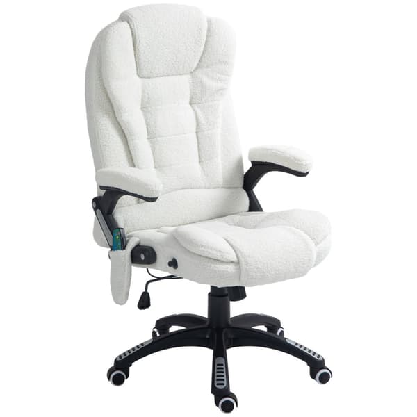 Massage Kontorstol, 67x74x107-116 cm, Hvid