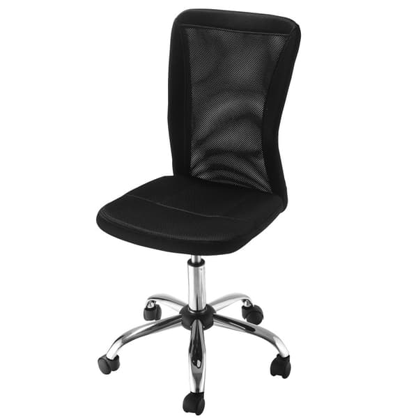 Kontorstol, 43x58x90-100 cm, Sort