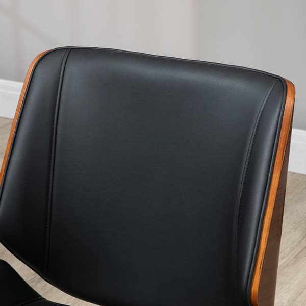 Kontorstol, Retro, 53x60x86-96 cm, Sort