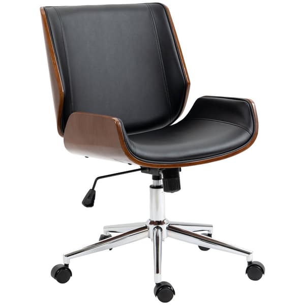 Kontorstol, Retro, 53x60x86-96 cm, Sort