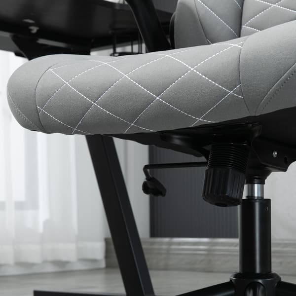 Kontorstol, 65,5L x 69,5B x 112-122H cm, Lysegrå