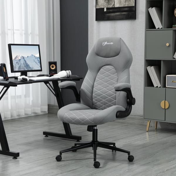 Kontorstol, 65,5L x 69,5B x 112-122H cm, Lysegrå