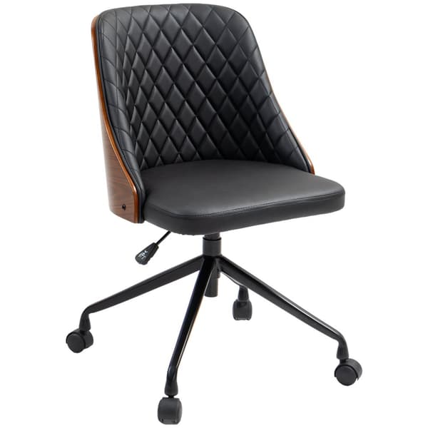 Kontorsstol, 48.5x54.5x81-87 cm, Svart