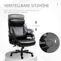 Miniatyrbillede 4 af 9: Kontorstol, 72x83x114-122 cm, Brun