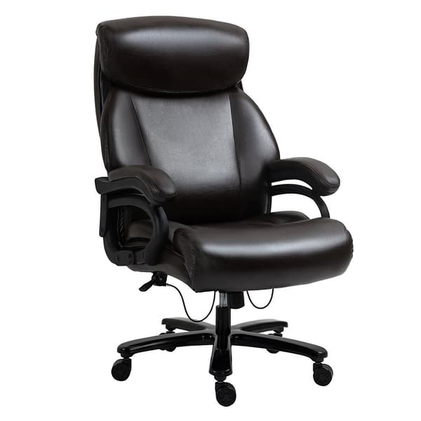 Kontorstol, 72x83x114-122 cm, Brun