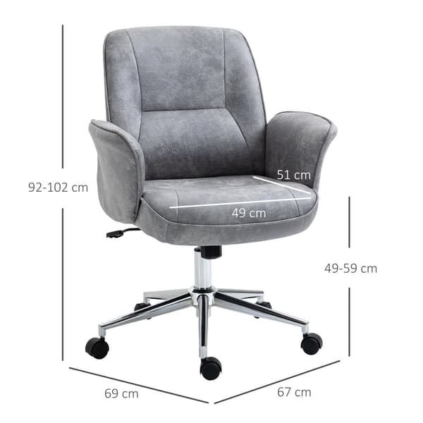 Toimistotuoli, XXL, 67x69x92-102 cm, Vaaleanharmaa