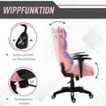 Miniatyrbillede 4 af 9: Gaming Stol, 69x56x125.5 cm, Pink & Lilla