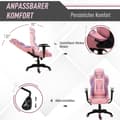 Miniatyrbillede 5 af 9: Gaming Stol, 69x56x125.5 cm, Pink & Lilla