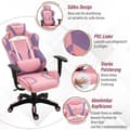 Miniatyrbillede 8 af 9: Gaming Stol, 69x56x125.5 cm, Pink & Lilla