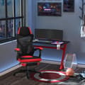 Miniatyrbild 2 av 9: Gamingstol, 58x72x112-122 cm, Svart Röd