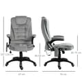 Miniatyrbillede 3 af 9: Massage Kontorstol, 68x72x110-120 cm, Brun