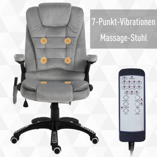Massage Kontorstol, 68x72x110-120 cm, Brun