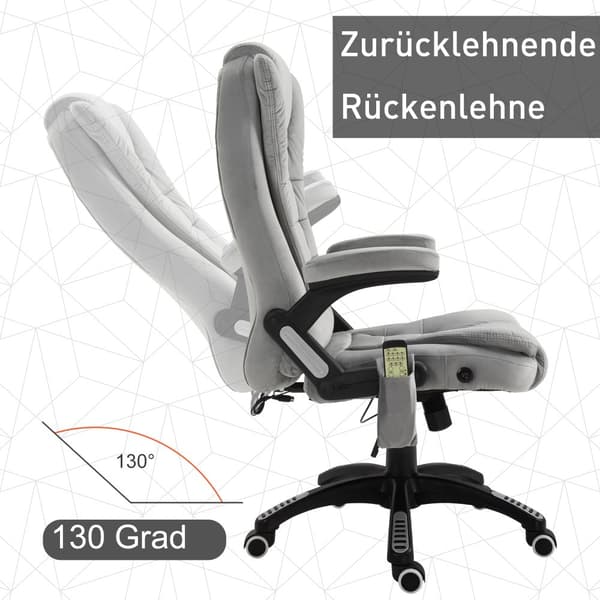 Massage Kontorstol, 68x72x110-120 cm, Brun
