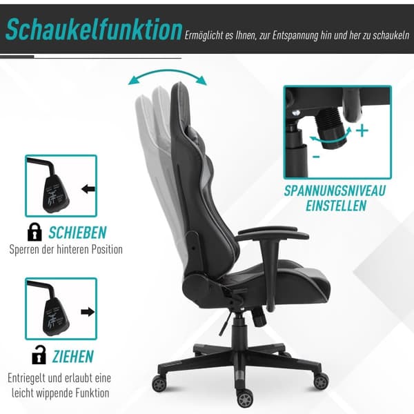 Toimistotuoli, Ergonominen, 67,5x74x126-136 cm, Musta