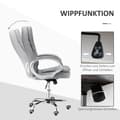Miniatyrbild 5 av 9: Ergonomisk Kontorsstol, 64x75x111-121 cm, Svart