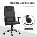 Miniatyrbild 7 av 9: Ergonomisk Kontorsstol, 66x73x108-118 cm, Svart