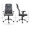 Miniatyrbild 3 av 9: Ergonomisk Kontorsstol, 66x73x108-118 cm, Grå