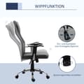 Miniatyrbild 5 av 9: Ergonomisk Kontorsstol, 66x73x108-118 cm, Grå