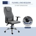 Miniatyrbild 7 av 9: Ergonomisk Kontorsstol, 66x73x108-118 cm, Grå