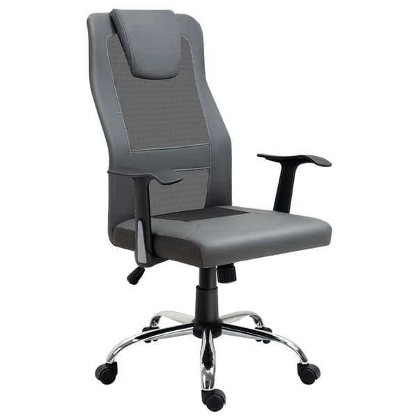 Ergonomisk Kontorsstol, 66x73x108-118 cm, Grå