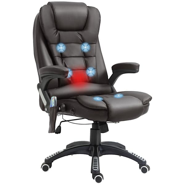 Massagestol, 62x68x(111 – 121) cm, Brun