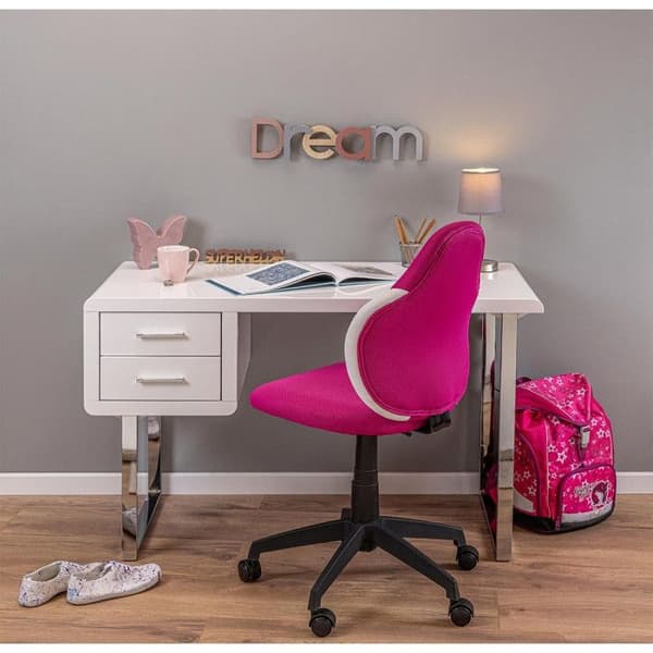 Inter Link Barnstol JESSI hallon/vit